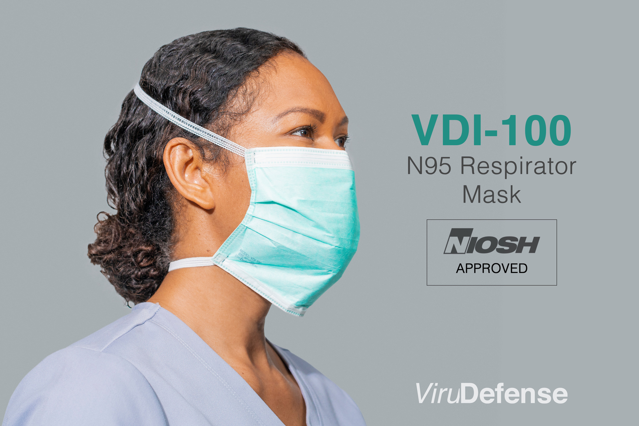 ViruDEFENSE™ Disposable N95 NIOSH Approved Healthcare Respirators